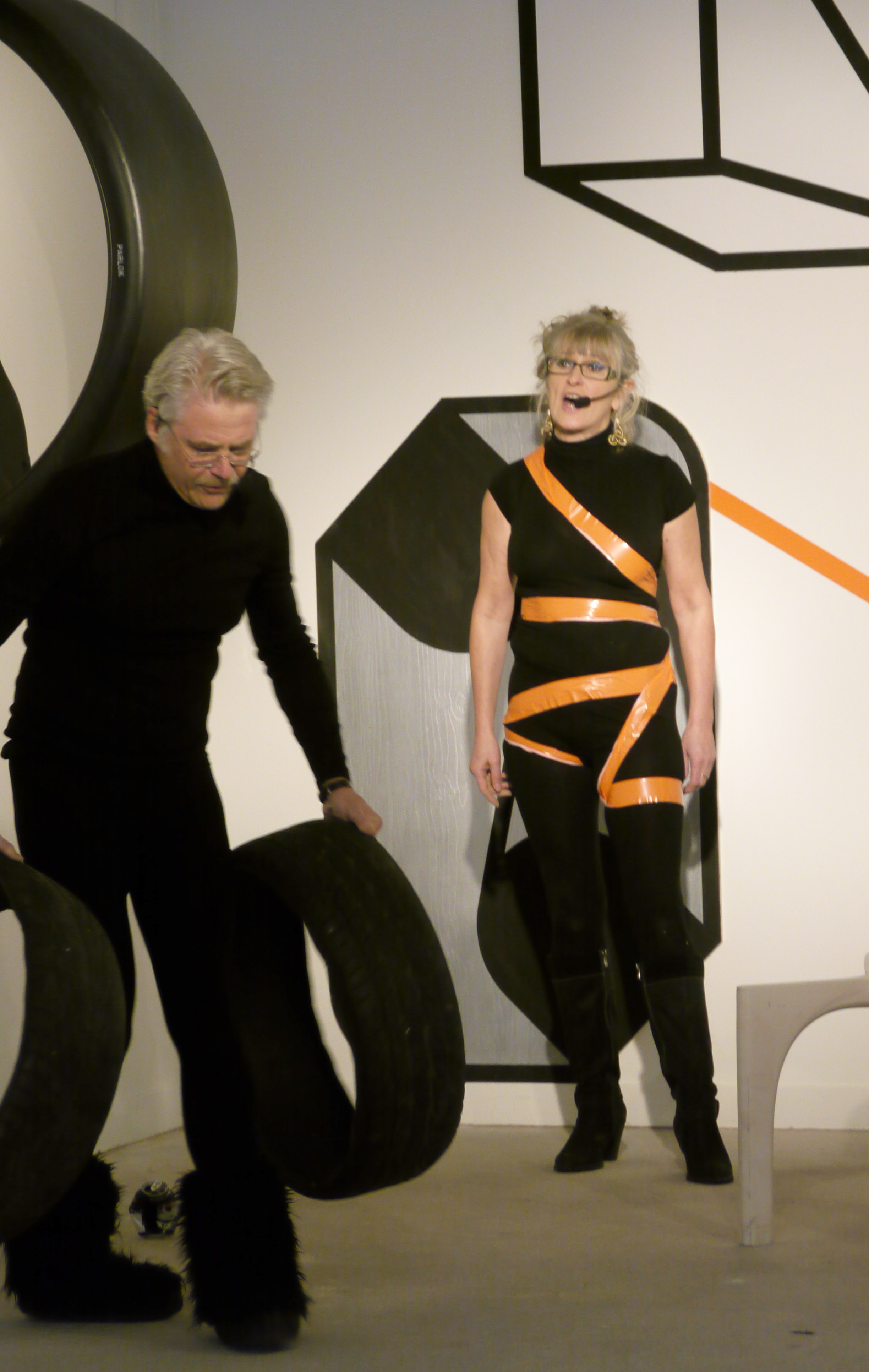 Performance in the exhibition UnTied Notions 2012 2